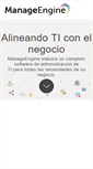 Mobile Screenshot of manageengine.es
