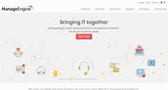 Desktop Screenshot of help.manageengine.com