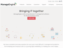 Tablet Screenshot of help.manageengine.com