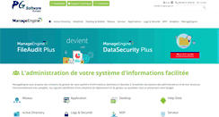 Desktop Screenshot of manageengine.fr