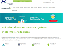 Tablet Screenshot of manageengine.fr
