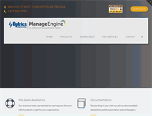 Tablet Screenshot of manageengine.ca